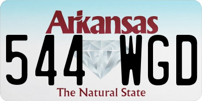 AR license plate 544WGD