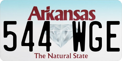 AR license plate 544WGE