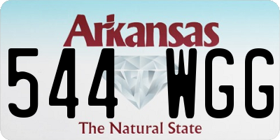AR license plate 544WGG