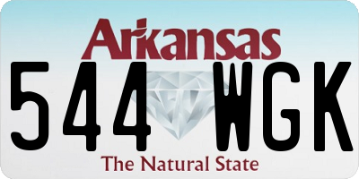 AR license plate 544WGK