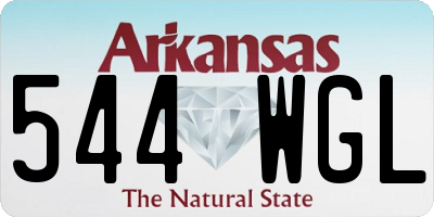AR license plate 544WGL
