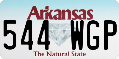 AR license plate 544WGP