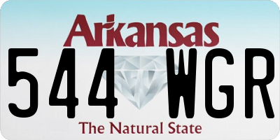 AR license plate 544WGR
