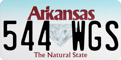 AR license plate 544WGS