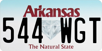 AR license plate 544WGT