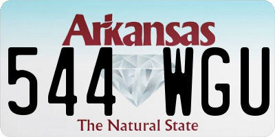 AR license plate 544WGU