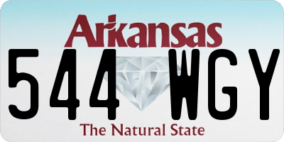 AR license plate 544WGY