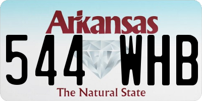 AR license plate 544WHB