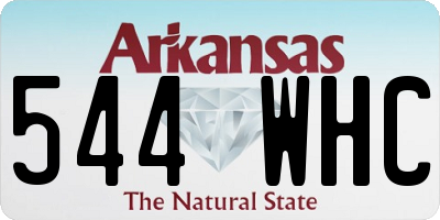 AR license plate 544WHC
