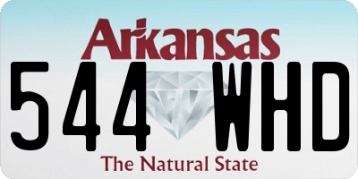 AR license plate 544WHD