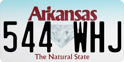 AR license plate 544WHJ
