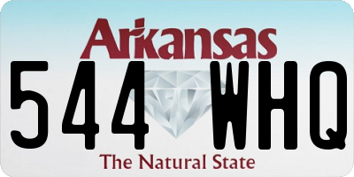 AR license plate 544WHQ