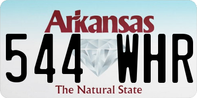 AR license plate 544WHR
