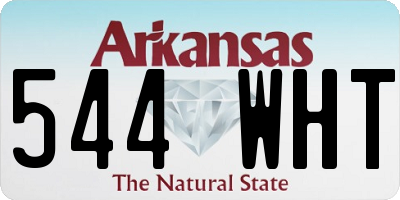 AR license plate 544WHT