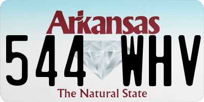 AR license plate 544WHV