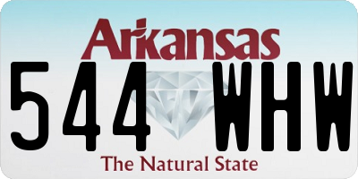 AR license plate 544WHW