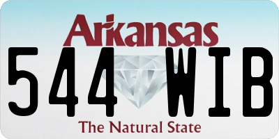 AR license plate 544WIB