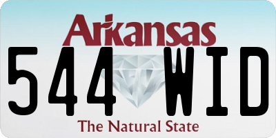 AR license plate 544WID