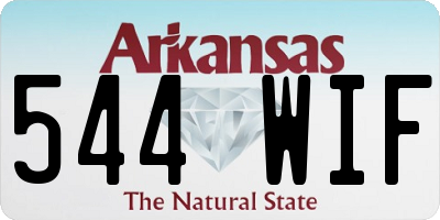 AR license plate 544WIF