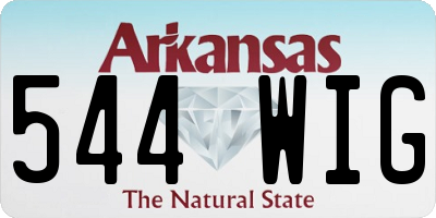 AR license plate 544WIG