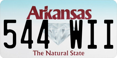 AR license plate 544WII