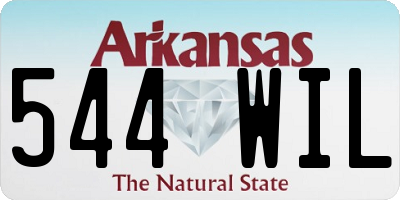 AR license plate 544WIL