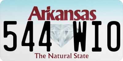 AR license plate 544WIO