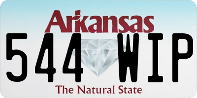 AR license plate 544WIP
