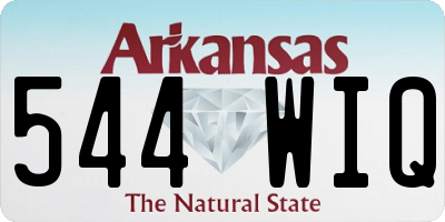 AR license plate 544WIQ