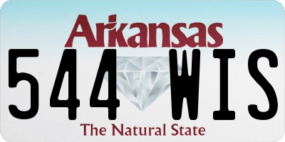 AR license plate 544WIS