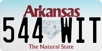 AR license plate 544WIT
