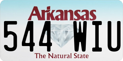 AR license plate 544WIU