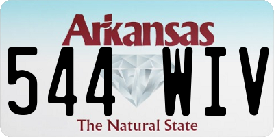AR license plate 544WIV