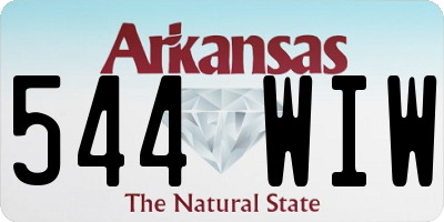 AR license plate 544WIW
