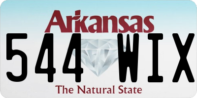 AR license plate 544WIX