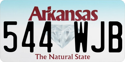 AR license plate 544WJB
