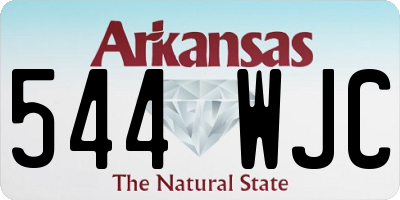 AR license plate 544WJC