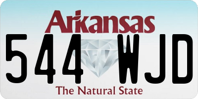AR license plate 544WJD