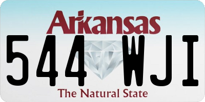 AR license plate 544WJI