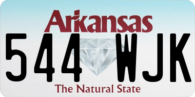 AR license plate 544WJK