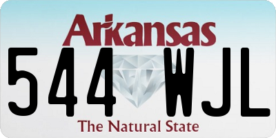 AR license plate 544WJL