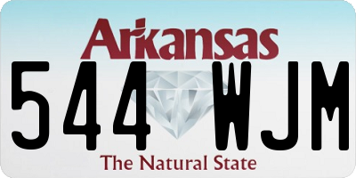 AR license plate 544WJM