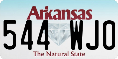 AR license plate 544WJO