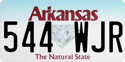 AR license plate 544WJR