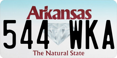 AR license plate 544WKA