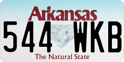 AR license plate 544WKB