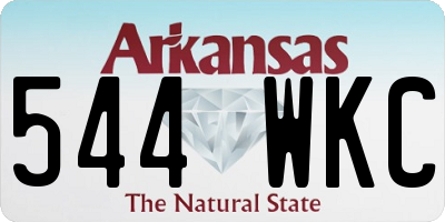 AR license plate 544WKC