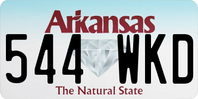 AR license plate 544WKD