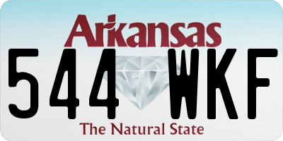 AR license plate 544WKF