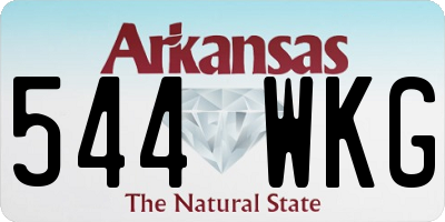 AR license plate 544WKG